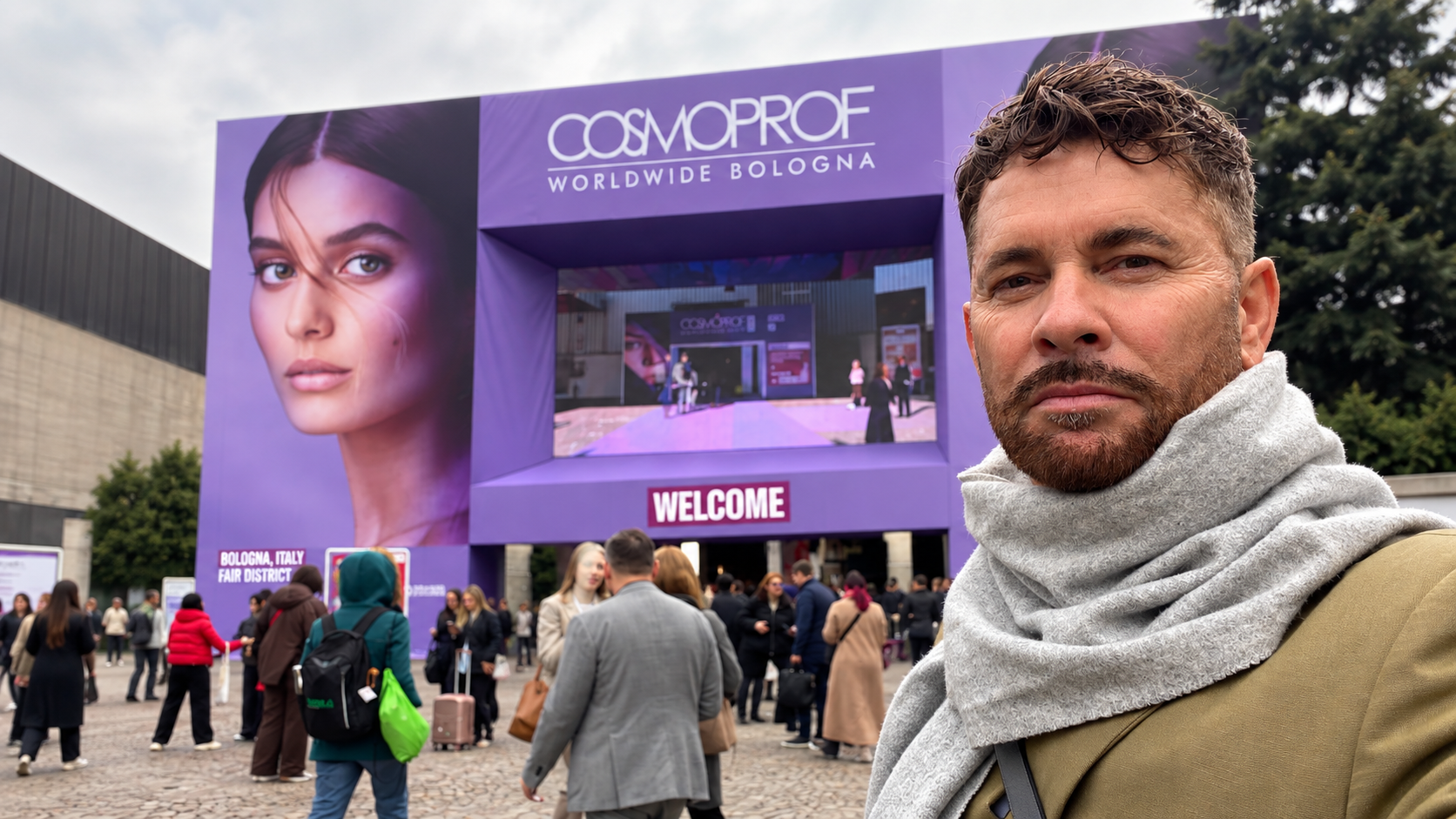 David Glover at Cosmoprof Worldwide Bologna